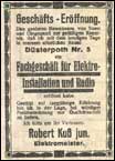 Anzeige zur Geschäftseröffnung 1930 | Klicken für Detailansicht